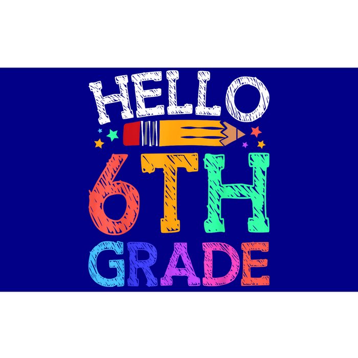 Hello Sixth 6Th Grade Back To School Students Teachers Gift Bumper Sticker