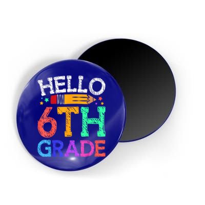 Hello Sixth 6Th Grade Back To School Students Teachers Gift Magnet