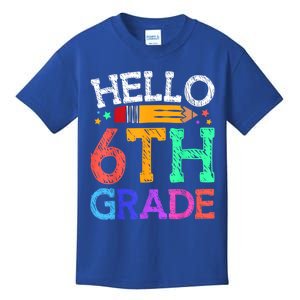 Hello Sixth 6Th Grade Back To School Students Teachers Gift Kids T-Shirt