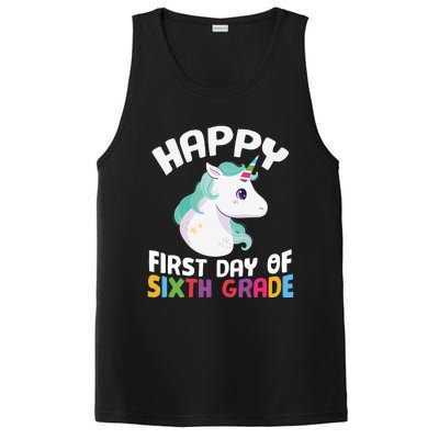 Happy Sixth 6Th Grade Back School 1St Day Of School Unicorn Gift PosiCharge Competitor Tank