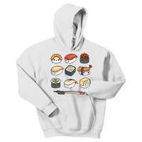 Happy Sushi Anime Kawaii Set Japanese Food Lover Otaku Manga  Kids Hoodie