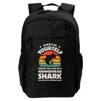 Hammerhead Shark Always Be Yourself Retro Vintage Backpack
