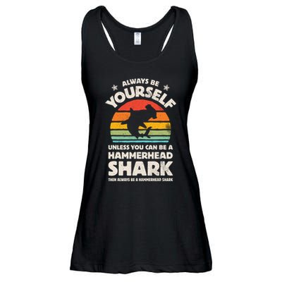 Hammerhead Shark Always Be Yourself Retro Vintage Ladies Essential Flowy Tank