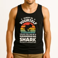 Hammerhead Shark Always Be Yourself Retro Vintage Tank Top