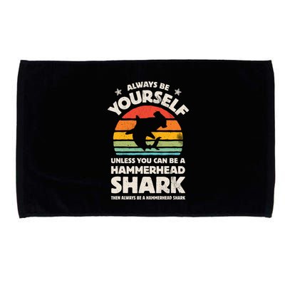 Hammerhead Shark Always Be Yourself Retro Vintage Microfiber Hand Towel