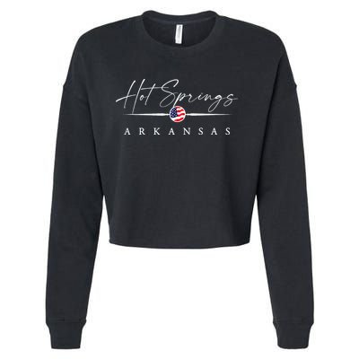 Hot Springs Arkansas Cropped Pullover Crew