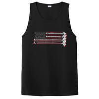 Hockey Sticks American Flag PosiCharge Competitor Tank