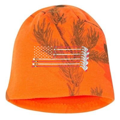 Hockey Sticks American Flag Kati - Camo Knit Beanie