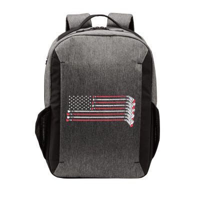 Hockey Sticks American Flag Vector Backpack