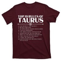 Horoscope Symbols Astrology Sign Top 10 Rules Of Taurus T-Shirt