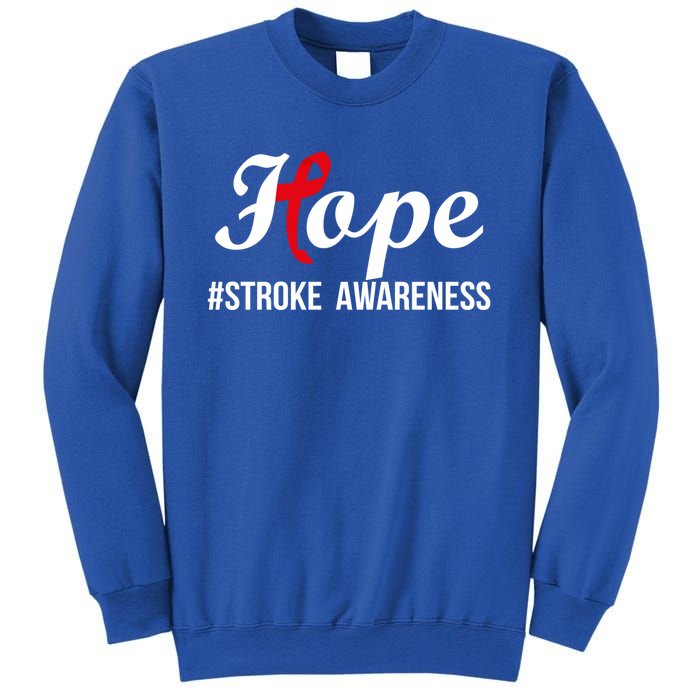 Hope Stroke Awareness Month Red Ribbon Motivational Great Gift Sweatshirt