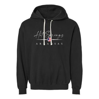 Hot Springs Arkansas Garment-Dyed Fleece Hoodie