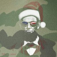 Hipster Santa Abraham Lincoln Legacy Tie Dye Trucker Hat