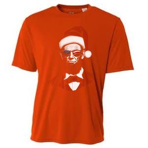 Hipster Santa Abraham Lincoln Cooling Performance Crew T-Shirt