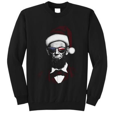 Hipster Santa Abraham Lincoln Sweatshirt