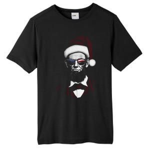 Hipster Santa Abraham Lincoln Tall Fusion ChromaSoft Performance T-Shirt