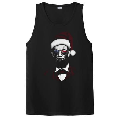 Hipster Santa Abraham Lincoln PosiCharge Competitor Tank