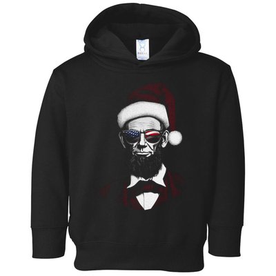 Hipster Santa Abraham Lincoln Toddler Hoodie