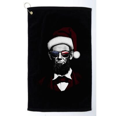 Hipster Santa Abraham Lincoln Golf Towel