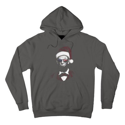 Hipster Santa Abraham Lincoln Hoodie