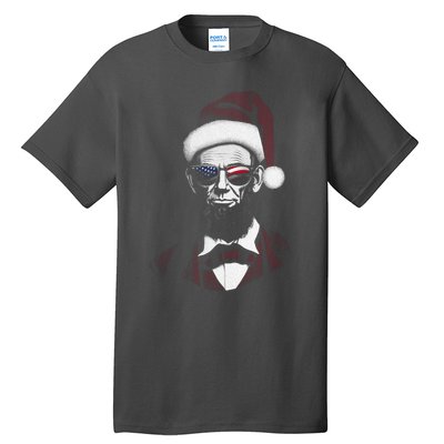 Hipster Santa Abraham Lincoln Tall T-Shirt