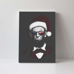 Hipster Santa Abraham Lincoln Canvas