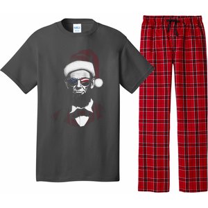 Hipster Santa Abraham Lincoln Pajama Set