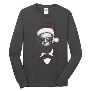 Hipster Santa Abraham Lincoln Tall Long Sleeve T-Shirt