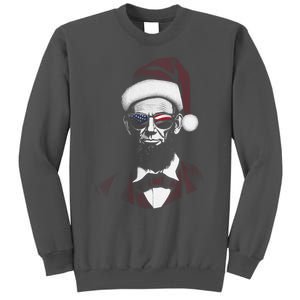 Hipster Santa Abraham Lincoln Tall Sweatshirt