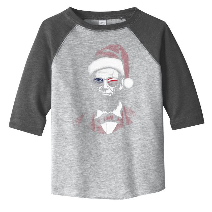 Hipster Santa Abraham Lincoln Toddler Fine Jersey T-Shirt