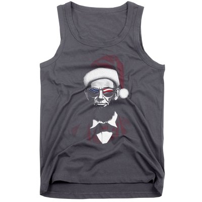 Hipster Santa Abraham Lincoln Tank Top