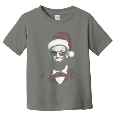 Hipster Santa Abraham Lincoln Toddler T-Shirt
