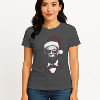 Hipster Santa Abraham Lincoln Womens T-Shirt