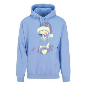 Hipster Santa Abraham Lincoln Unisex Surf Hoodie