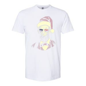 Hipster Santa Abraham Lincoln Softstyle CVC T-Shirt