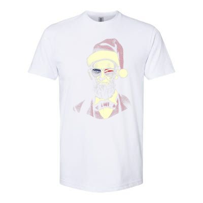 Hipster Santa Abraham Lincoln Softstyle® CVC T-Shirt