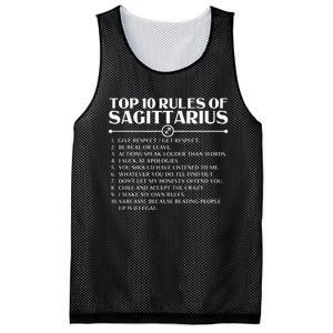 Horoscope Symbols Astrology Sign Top 10 Rules Of Sagittarius Mesh Reversible Basketball Jersey Tank