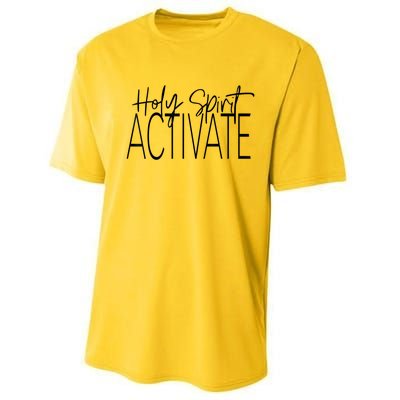 Holy Spirit Activate Western Jesus Lover Christian Religious Performance Sprint T-Shirt