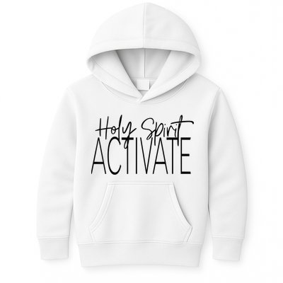 Holy Spirit Activate Western Jesus Lover Christian Religious Kids Hoodie