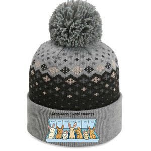 Happiness Supplements Adorable Bunny Daily Dose Of Cuteness The Baniff Cuffed Pom Beanie