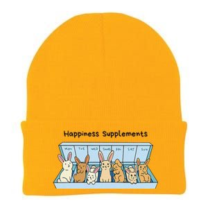 Happiness Supplements Adorable Bunny Daily Dose Of Cuteness Knit Cap Winter Beanie