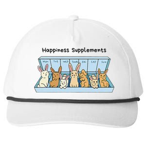 Happiness Supplements Adorable Bunny Daily Dose Of Cuteness Snapback Five-Panel Rope Hat