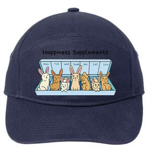 Happiness Supplements Adorable Bunny Daily Dose Of Cuteness 7-Panel Snapback Hat