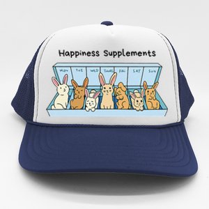 Happiness Supplements Adorable Bunny Daily Dose Of Cuteness Trucker Hat