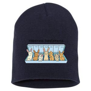 Happiness Supplements Adorable Bunny Daily Dose Of Cuteness Short Acrylic Beanie