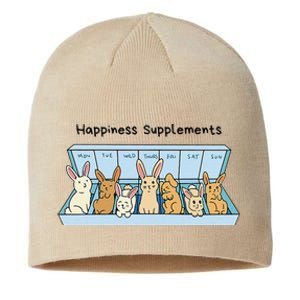 Happiness Supplements Adorable Bunny Daily Dose Of Cuteness Sustainable Beanie