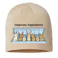 Happiness Supplements Adorable Bunny Daily Dose Of Cuteness Sustainable Beanie