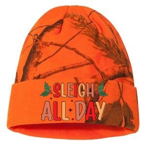 Holiday Sleigh All Day Cute Word Art Typography Style Christ Cool Gift Kati Licensed 12" Camo Beanie