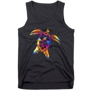 Hawaiian Sea Animal Ocean Tribal Sea Turtle Tank Top