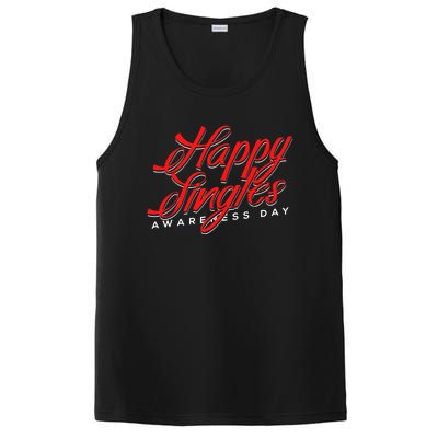 Happy Single Awareness Day For Single People Meaningful Gift PosiCharge Competitor Tank